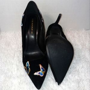 Shoe Republic LA womens Butterfly Point toe heel